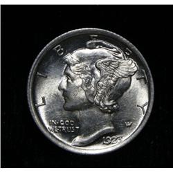 1923-p Liberty Head 'Mercury' Dime 10c Grades Choice Uncirculated ms64 FSB