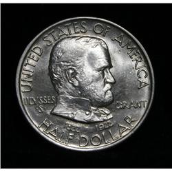 1922 Grant Memorial Commemorative Half Dollar Grades Gem Uncirculated ms66