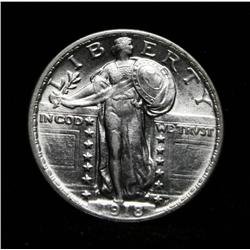 1918-p  Standing Liberty 25c Grades Choice Uncirculated ms64 FH/FS