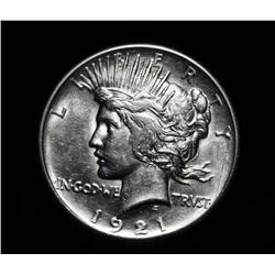 1921-p High Relief Peace Dollar Grades Choice Uncirculated ms64