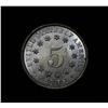 Image 3 : 1883 Shield Nickel 5c Grades Gem Uncirculated ms66