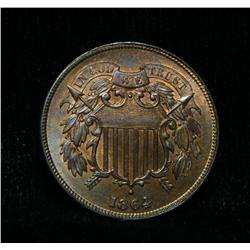 1864 2 Cent Piece 2c Grades Gem Uncirculated ms65 RB 