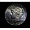 Image 1 : ***RARE  Rainbow Toned  1924-s Peace Dollar grades Choice Uncirculated ms64  RARE ***