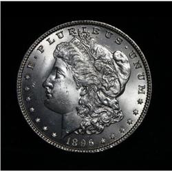 1896-p Morgan Dollar $1 Grades Choice Uncirculated ms64++ PQ