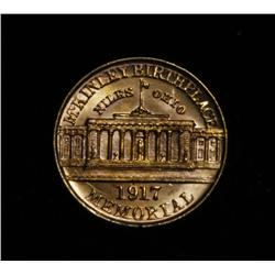 1917 McKinley Birthplace Memorial  Gold Commemorative $1 Grades Select Uncirculated ms63
