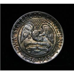 1946 Iowa Centennial Commemorative 50c Grades Gem Uncirculated ms67