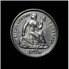 Image 1 : 1870-p Liberty Seated Half Dime 1/2 10c Grades au58