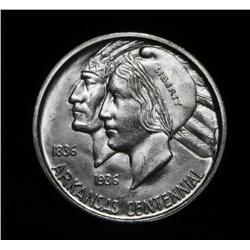 1936-d Arkansas Centennial Commemorative 50c Grades Gem Uncirculated ms66