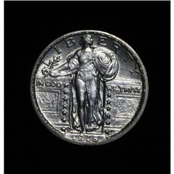 ***RARE   1918-s Standing Liberty 25c Grades ms63 FH  RARE***