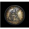 Image 1 : ***RARE   Rainbow Toned 1875-s Seated Liberty 20c Grades Choice Uncirculated ms64  RARE***