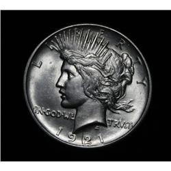 1921-p High Relief Peace Dollar Grades Choice Uncirculated ms64
