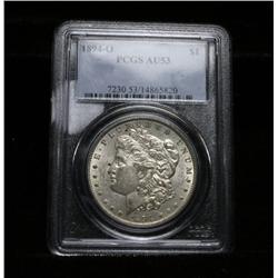 PCGS 1894-o Morgan Dollar Graded au53