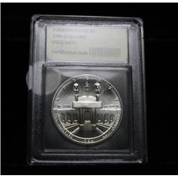 1984-d Olympic Silver Dollar Uncirculated Commemorative Graded ms70
