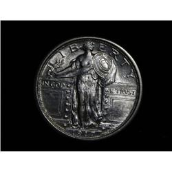 1917-p TY I Standing Liberty 25c Grades ms64 FH/FS   FULL HEAD  FULL SHIELD