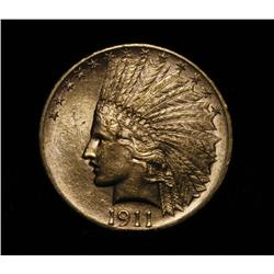 1911-p $10 Gold Indian Grades Choice Uncirculated ms64