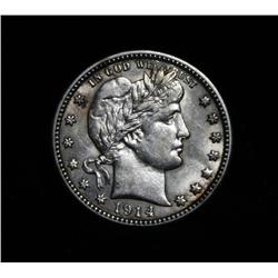 1914-d Barber Quarter 25c Grades au58/slider