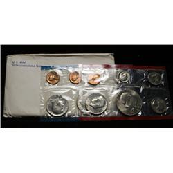 1974 United States Mint Set in Original Government Packaging  includes 2 Eisenhower Dollars