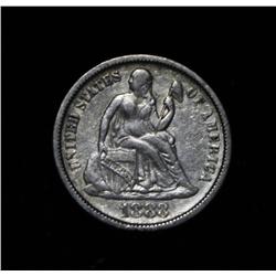 1883-p Liberty Seated Dime 10c Grades xf40