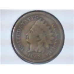 1863 INDIAN HEAD CENT