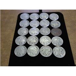 20 ASSORTED 1930'S BUFFALO NICKELS