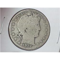 1912 BARBER HALF DOLLAR