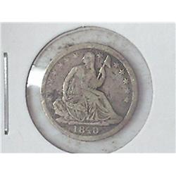 1840 SEATED LIBERTY HALF DIME