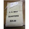 Image 1 : US MINT $25 BAG OF RHODE ISLAND-D QUARTERS (UNC)