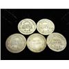 Image 2 : 5 ASSORTED BARBER DIMES