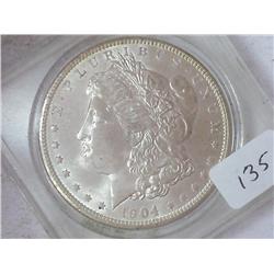 1904-O MORGAN SILVER DOLLAR (UNC)