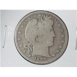 1899 BARBER HALF DOLLAR