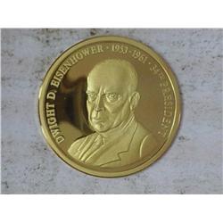 EISENHOWER GOLD MEDAL 3.1 GRAMS OF .585 GOLD