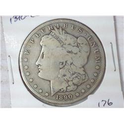 1890-CC MORGAN SILVER DOLLAR