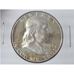 1957 FRANKLIN HALF DOLLAR PROOF