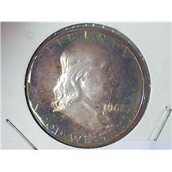 1962 FRANKLIN HALF DOLLAR PROOF (TONED)