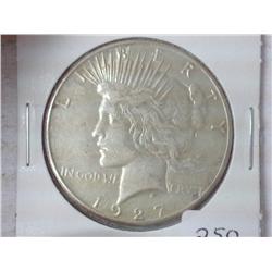 1927 PEACE SILVER DOLLAR