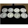 Image 1 : 8 ASSORTED SILVER WASHINGTON QUARTERS