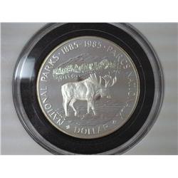 1985 CANADA NATIONAL PARKS (PROOF) .3750 OZ. ASW