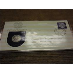 PAPUA NEW GUINEA 1ST DAY COVER WITH PROOF 10 TOEA