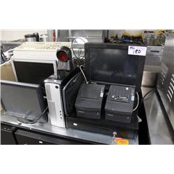 Pos System With 3 Monitors, 2 Computers, 2 Slip