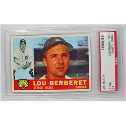 1960 TOPPS LOU BERBERET BASEBALL CARD NO. 6 - PSA
