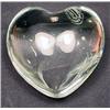 Image 1 : VINTAGE BACCARAT FIGURAL HEART CRYSTAL PAPERWEIGHT