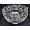 Image 1 : TIFFANY AND CO. GLASS BOWL W/ EMBOSSED STAR DESIGN