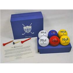 SET OF 6 RALPH LAUREN POLO GOLF BALLS IN ORIGINAL