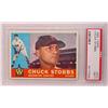 Image 1 : 1960 TOPPS CHUCK STOBBS BASEBALL CARD NO. 432 - PS