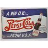 Image 1 : PEPSI COLA A BIG OK METAL ADVERTISING SIGN - Appro