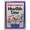 Image 1 : MOUNTAIN DEW SODA METAL ADVERTISING SIGN - Approx.