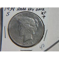 1934-S PEACE DOLLAR