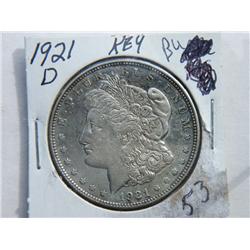 1921-D MORGAN DOLLAR