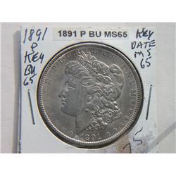 1891-P MORGAN DOLLAR