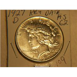 1927-D PEACE DOLLAR